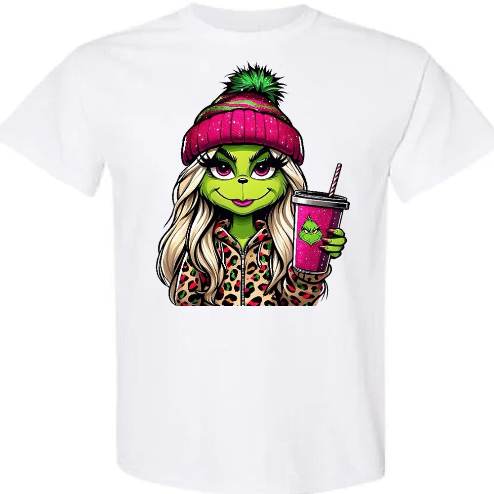 Grinchy Green Girl Graphic Tees - Picture 2 of 5